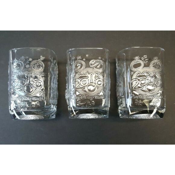Set/3 McDonalds Walt Disney World Year 2000 Celebration Glasses Mickey Mouse - Picture 4 of 7